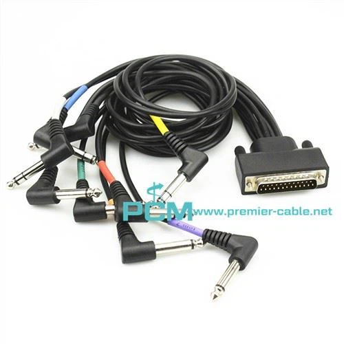 كابل الصوت للوحة الطبول الكهربائية TRS ذكر إلى DB25 موصل ذكر يناسب Alesis DM6 USB Express