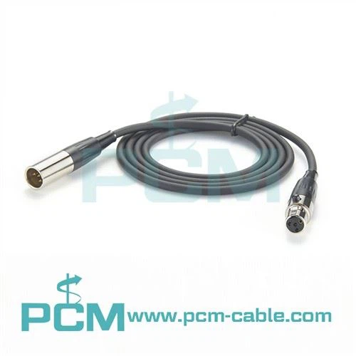 كابل صغير XLR 4Pin ذكر إلى أنثى كابل إدخال/إخراج مساعد