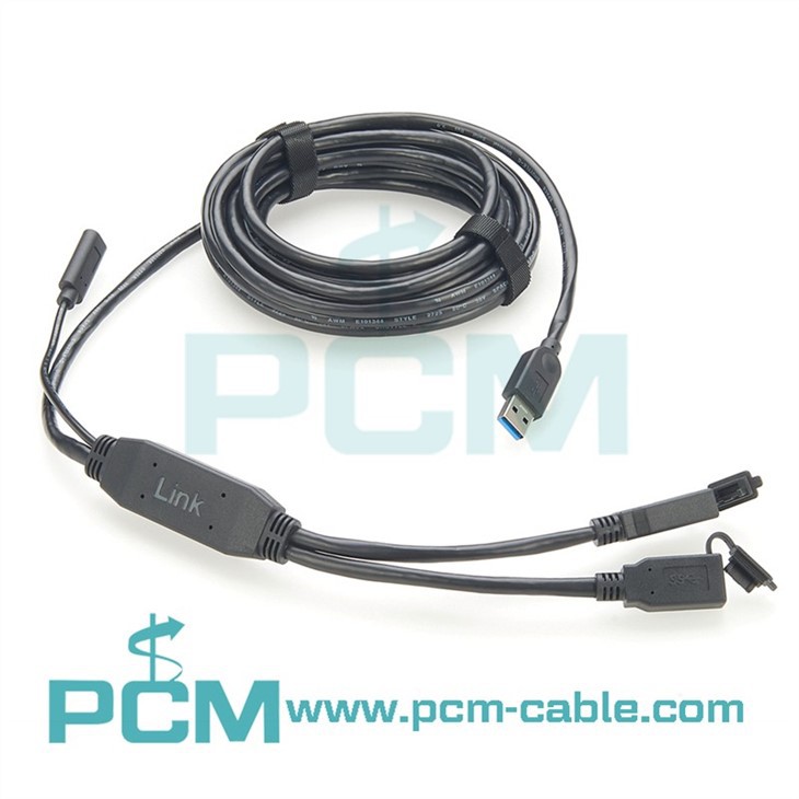 2 Port USB-A to USB-A Female 3.0 Extension Cable