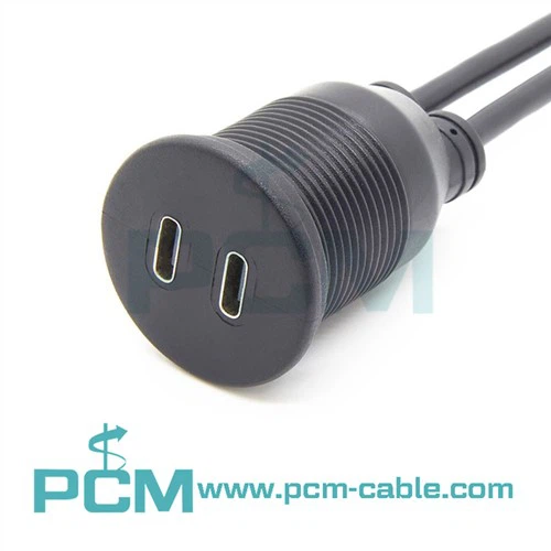 كابل USB 3.1 مزدوج من النوع C ذكر إلى أنثى