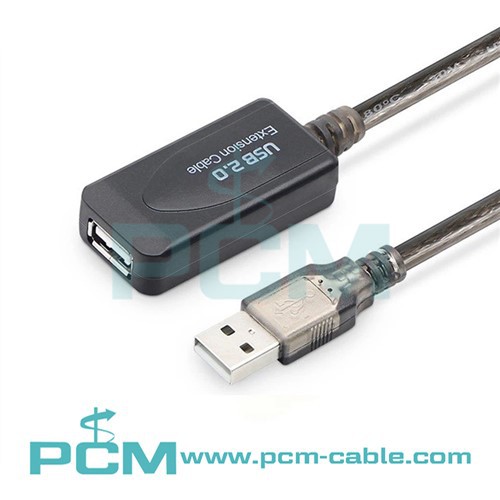 USB 2.0 موسع كابل التمديد النشط مع معزز