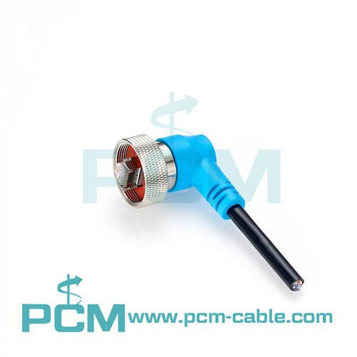 كابل إيثرنت RJ45 مقاوم للماء الزاوية اليمنى