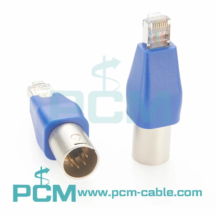 RJ45 to XLR DMX Cable Adapter 5pin for DMX Decoder Controller LED Lighting
