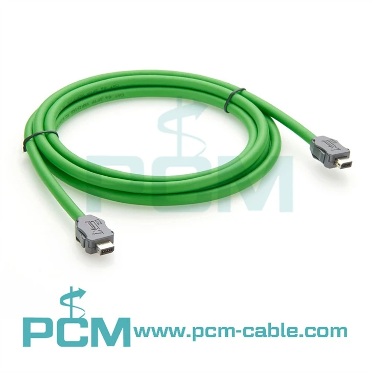 ix Type B Plug to ix Type B Plug Industrial Cat6A serial cable