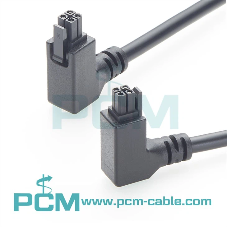 زاوية علوية وسفلية مخصصة 4 -Pin Micro-Fit، Mini-Fit & Mega-Fit Molex OTS حلول أحزمة الكابلات