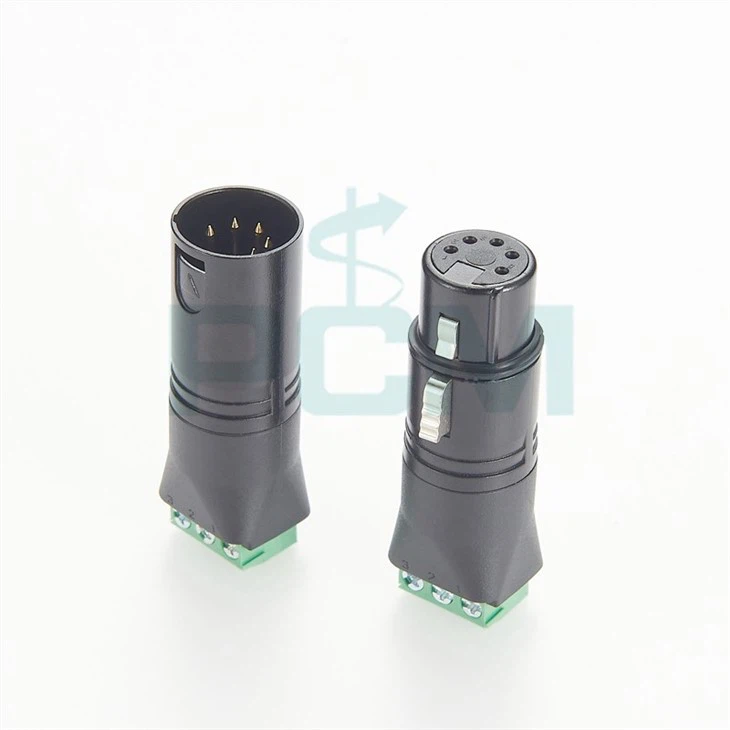 Audio equipment XLR to screw terminal adapter