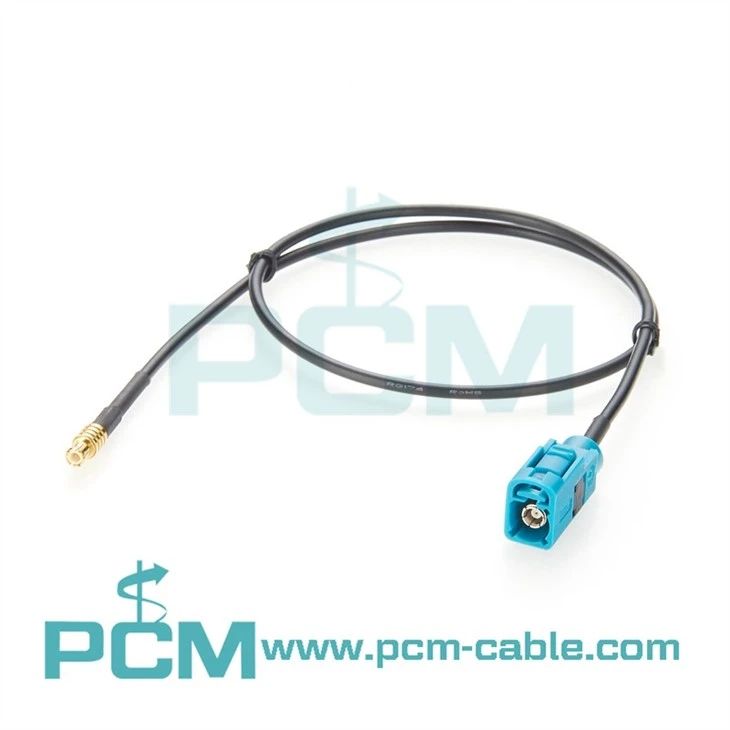MCX Plug to Water Blue FAKRA Jack Cable Assembly using RG-316 Coax