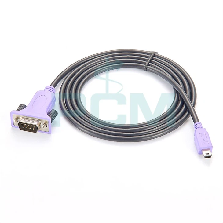 محول USB صغير إلى كابل تسلسلي RS232 DB9 ذكر