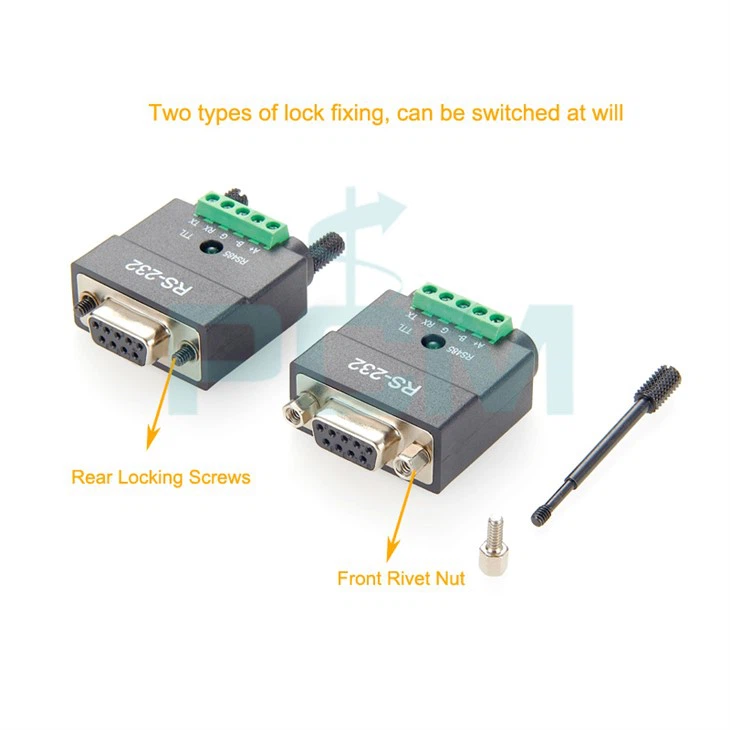 RS232 إلى TTL RS485 محول DB9 إلى الكتلة الطرفية