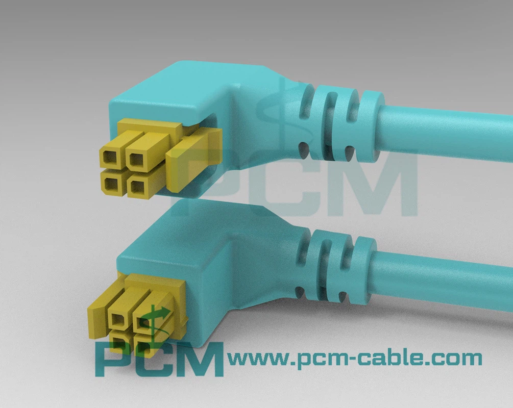 Nano-Fit 4-pin angled Molex OTS harness for automation and telecom Nano-Fit 4-pin angled Molex OTS harness for automation and telecom