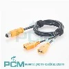 M12 رمز 8 دبوس إلى كابل USB مزدوج