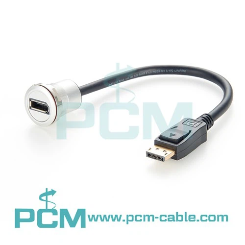 وصلة DisplayPort مثبتة على اللوحة