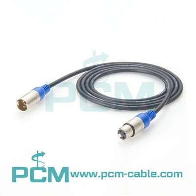 XLR 3 PIN ذكر إلى أنثى تمديد الكابل الميكروفون DMX512 كابل