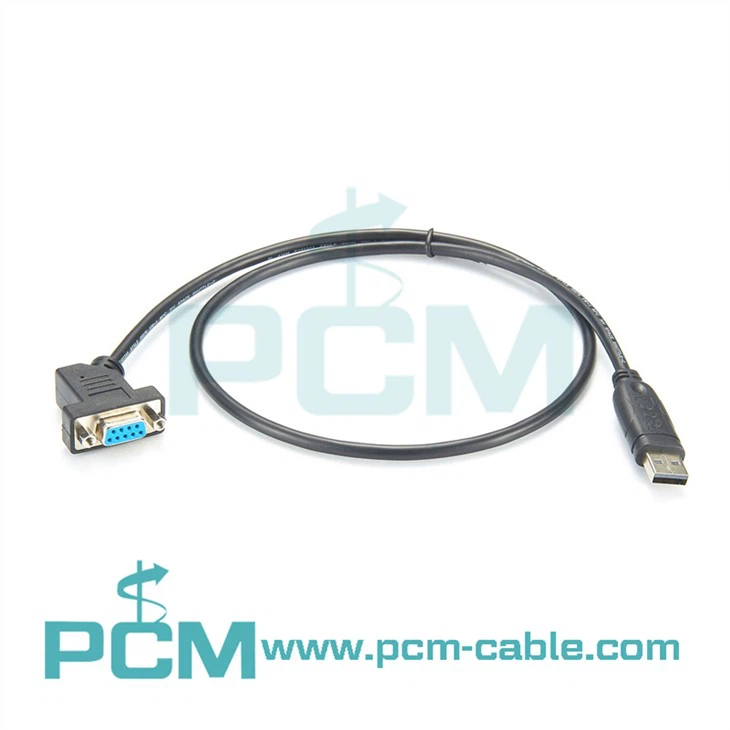 USB إلى محول تسلسلي 45 درجة الكوع بزاوية DB9
